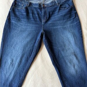 Lane Bryant Flex Magic Mid-Rise Boyfriend Jeans - Blue